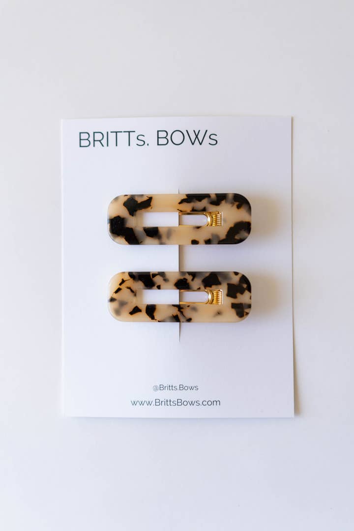 Dubbele staafclips - Set van 2 voor wholesale door BRITTs. BOWs