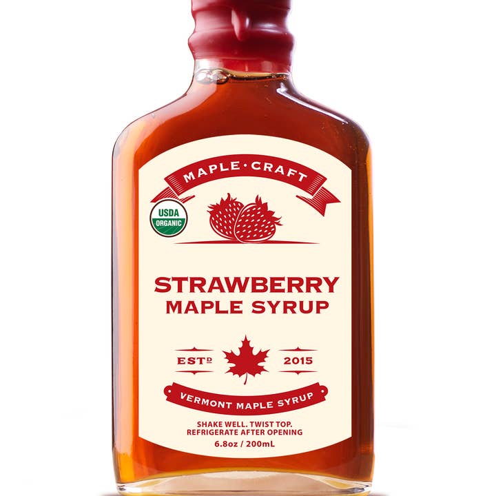 Maple Craft Foods - Wholesale Maple Syrup - Organic Strawberry Maple Craft Syrup