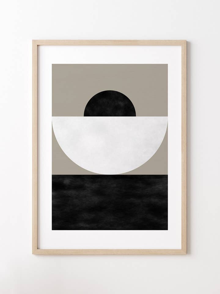 Oscar - geometrischer Kunstdruck, limitierte Auflage für den Großhandel von MAISON CHARLOT