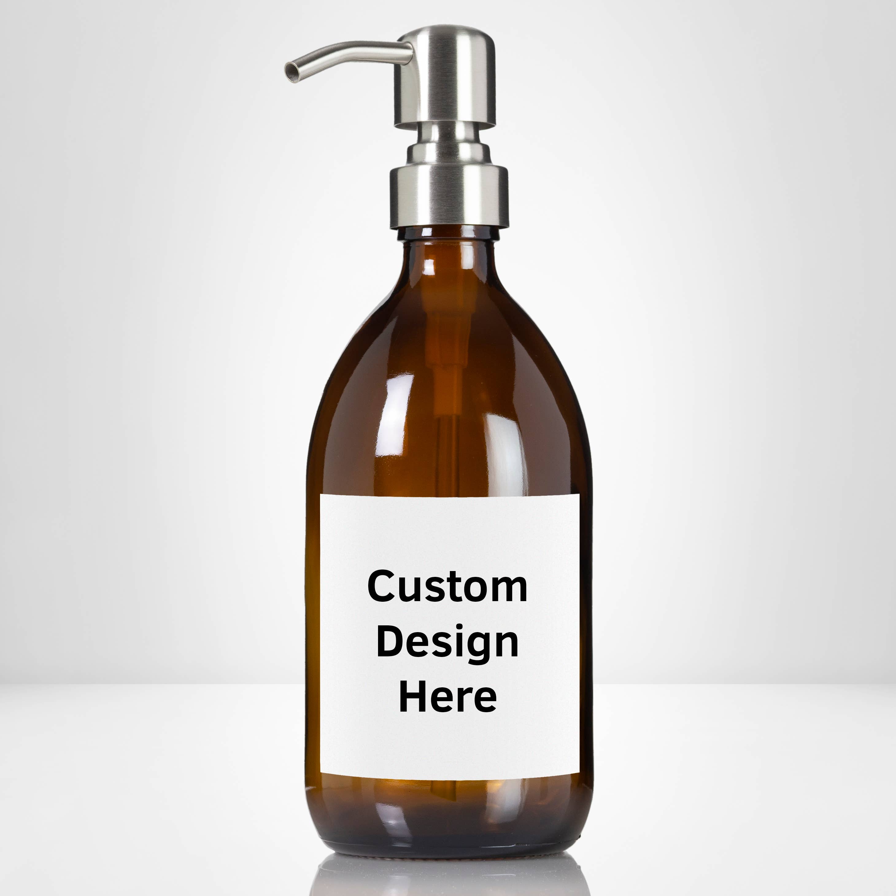 Artanis Home - Wholesale Soap Dispenser - Fully Customizable Amber Glass Euro-Style Soap Dispenser5