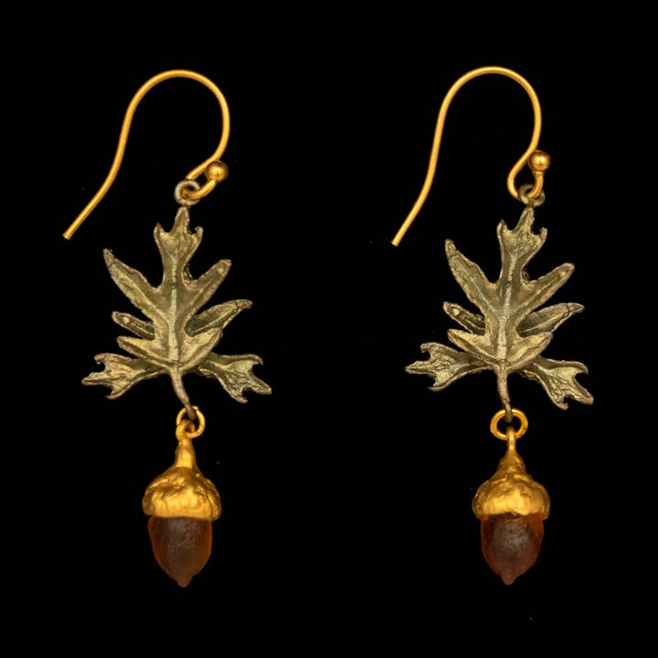 Michael Michaud - Vente Boucles d'oreilles pendantes - Boucles d'oreilles en fil de chêne0