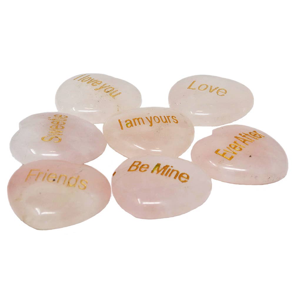 Natures Artifacts Inc - Wholesale Spiritual Stone/Crystal - Engraved Rose Quartz Puffy Hearts | Rose Quartz Heart4