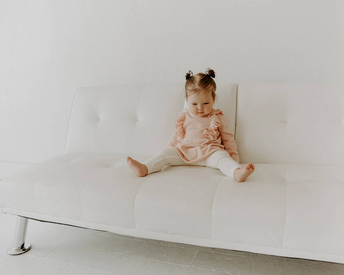 Viverano Organics - Wholesale Dress - Baby - Milan Ruffle Bobble Baby Sweater Knit Dress (Organic Cotton)6