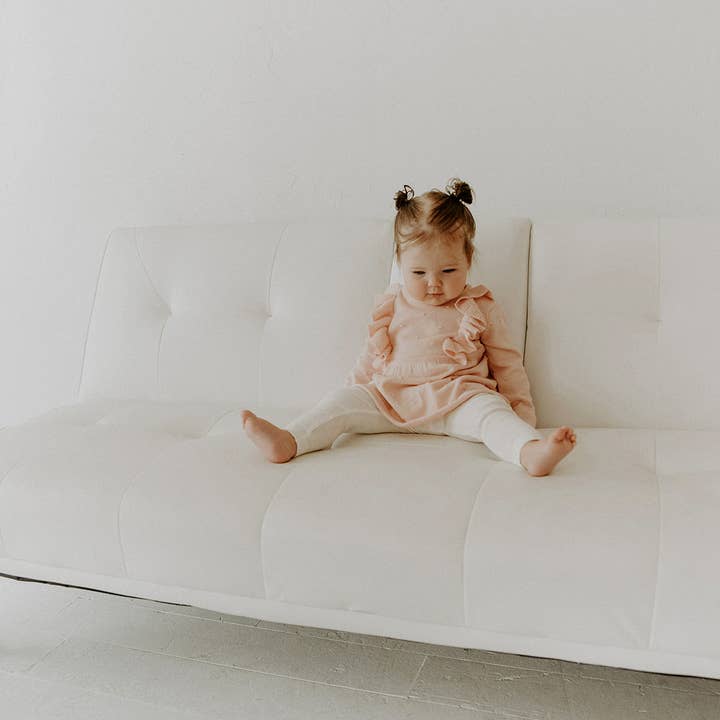 Viverano Organics - Wholesale Dress - Baby - Milan Ruffle Bobble Baby Sweater Knit Dress (Organic Cotton)6