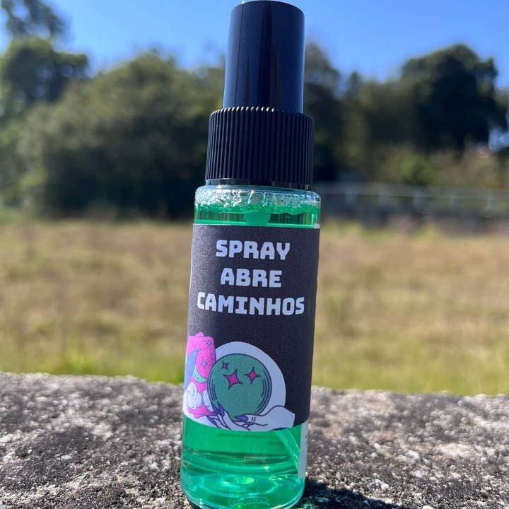Spray Místico Abre Caminhos 30ml - Verde Claro por atacado de EMTUACASA