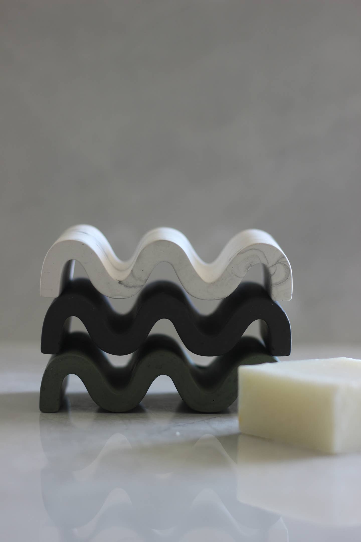 SCENTS BY FAY - Wholesale Bath Soap Dish - SOAP DISH, SPONGE DISH, WAVY, JEWELRY DISH, CUSTOM COLOR10