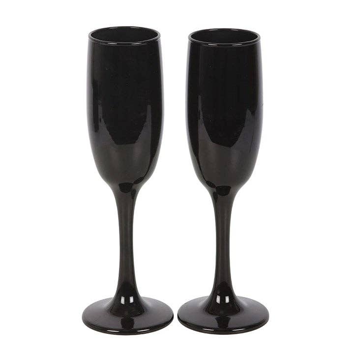 Something Different Wholesale - Wholesale Champagne Flute - Set of 2 Dead Thirsty Gothic Champagne Flutes2