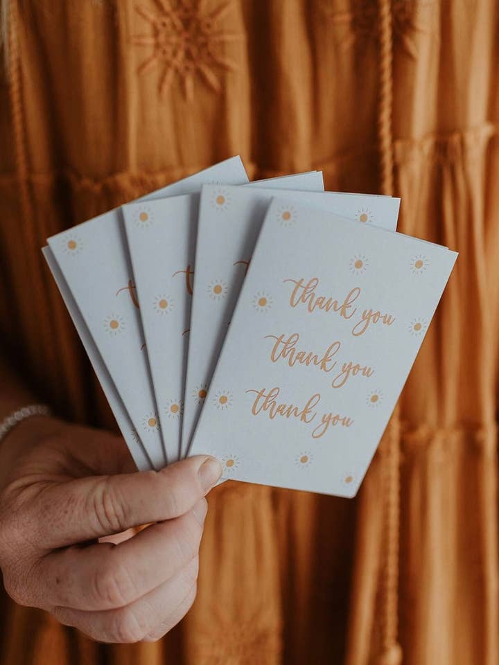 Mini tarjeta de agradecimiento, paquete de 5 para venta al por mayor de To & From Cards