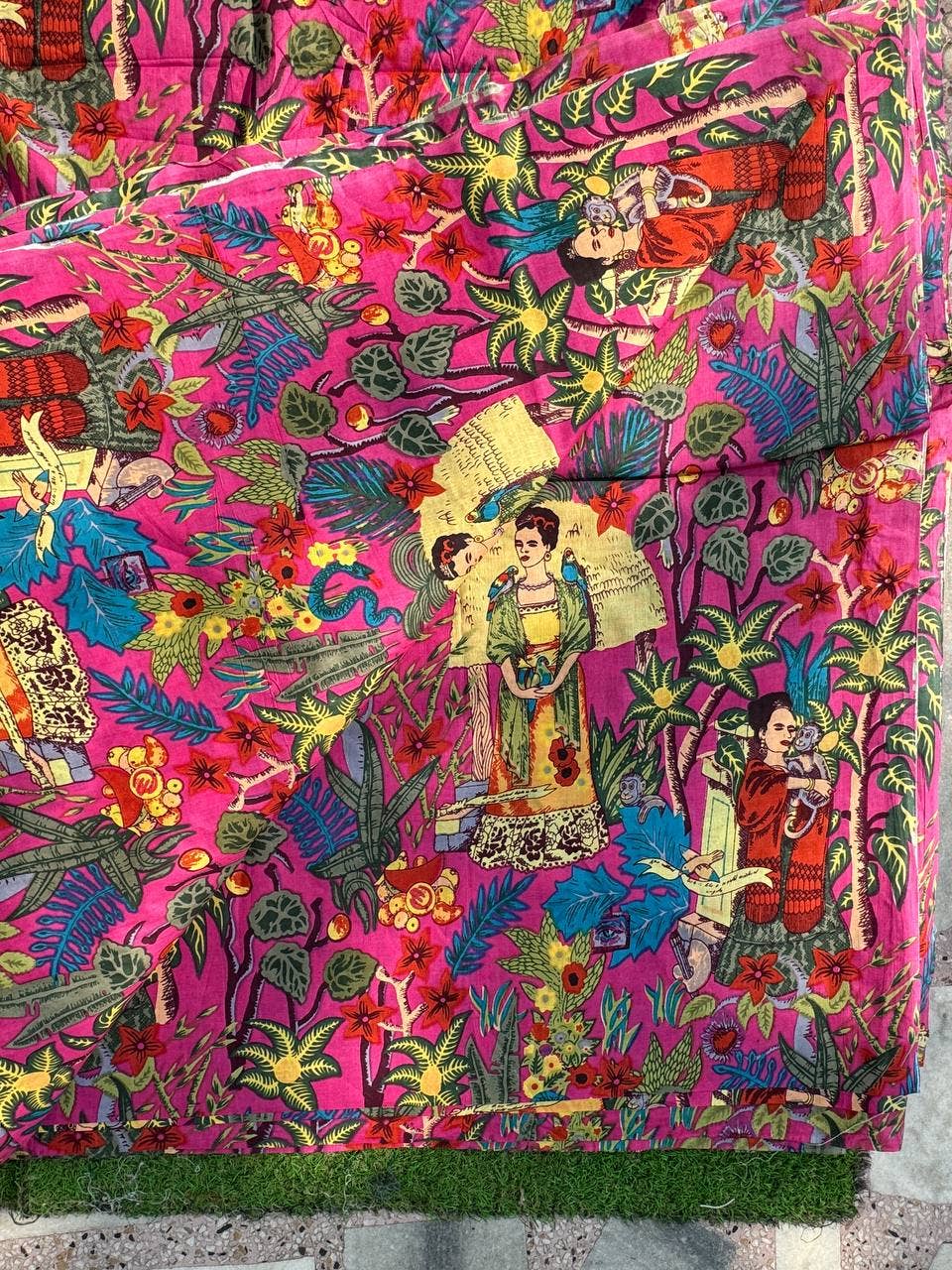 GYPSY STUDIO - Vente Peintures pour tissu - Rideaux en tissu imprimé Frida Kahlo Robe Oreiller Tissu en coton2