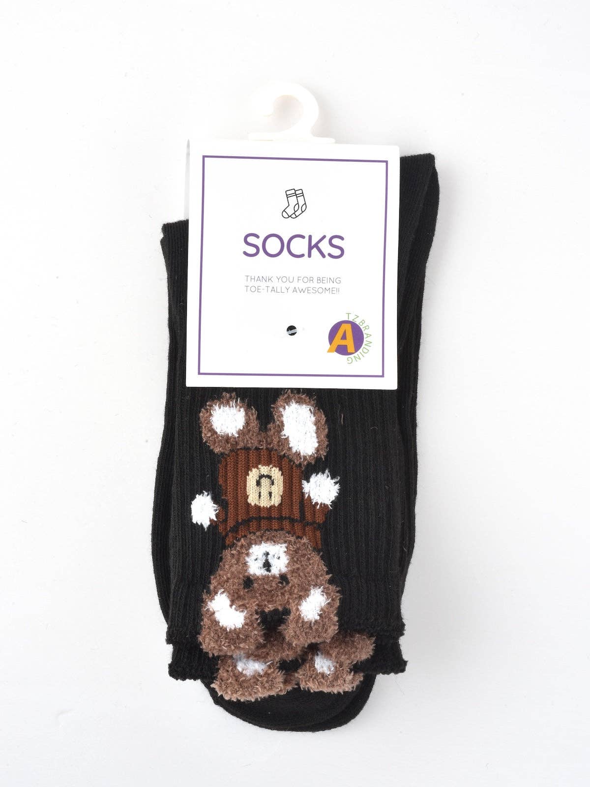 Funkyrel® Atzbranding Limited - Wholesale Socks - Women's - Rufia - Bear Print Winter Socks7