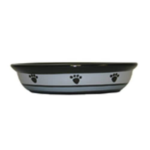 PetRageous Designs - Wholesale Pet Bowl - Cat/Dog - Metro Paw Oval, 1 Cup