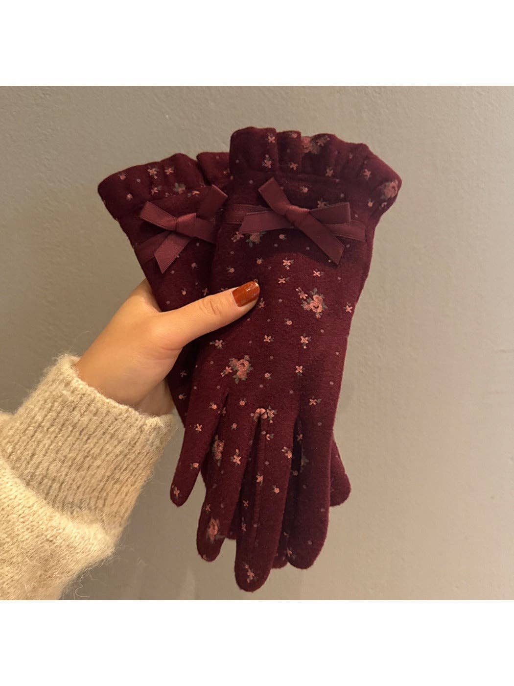 Funkyrel® Atzbranding Limited - Wholesale Gloves - Women's - Gloving – Women's Touchscreen Gloves with Bow Accent5