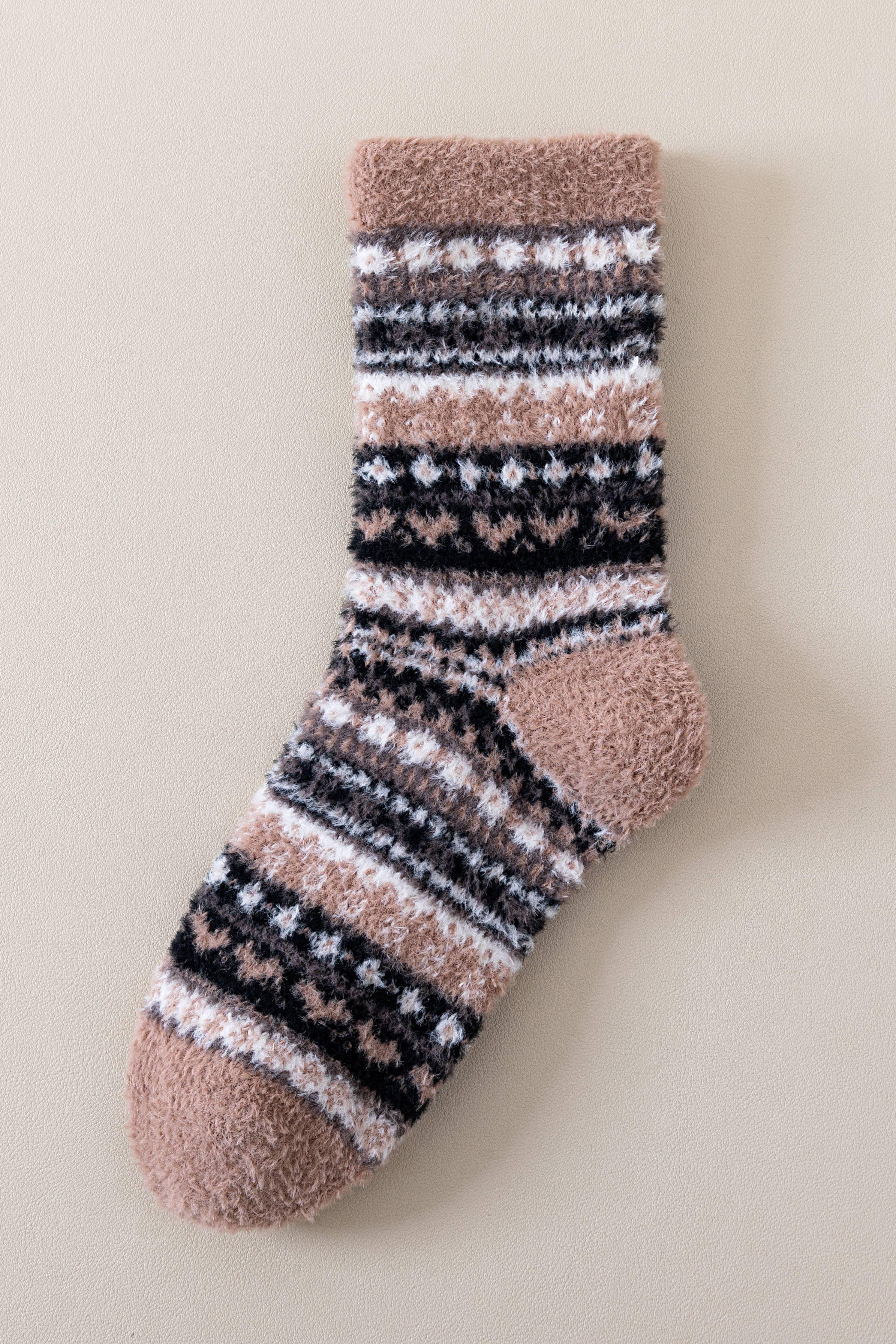 Marc JoJo - Vente Chaussettes – femme - 🧦 Chaussettes en peluche avec motif3