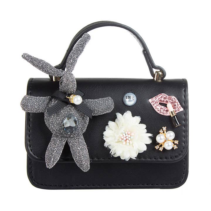 P15 B1207 Bunny Applique Purse for wholesale by Doe a Dear