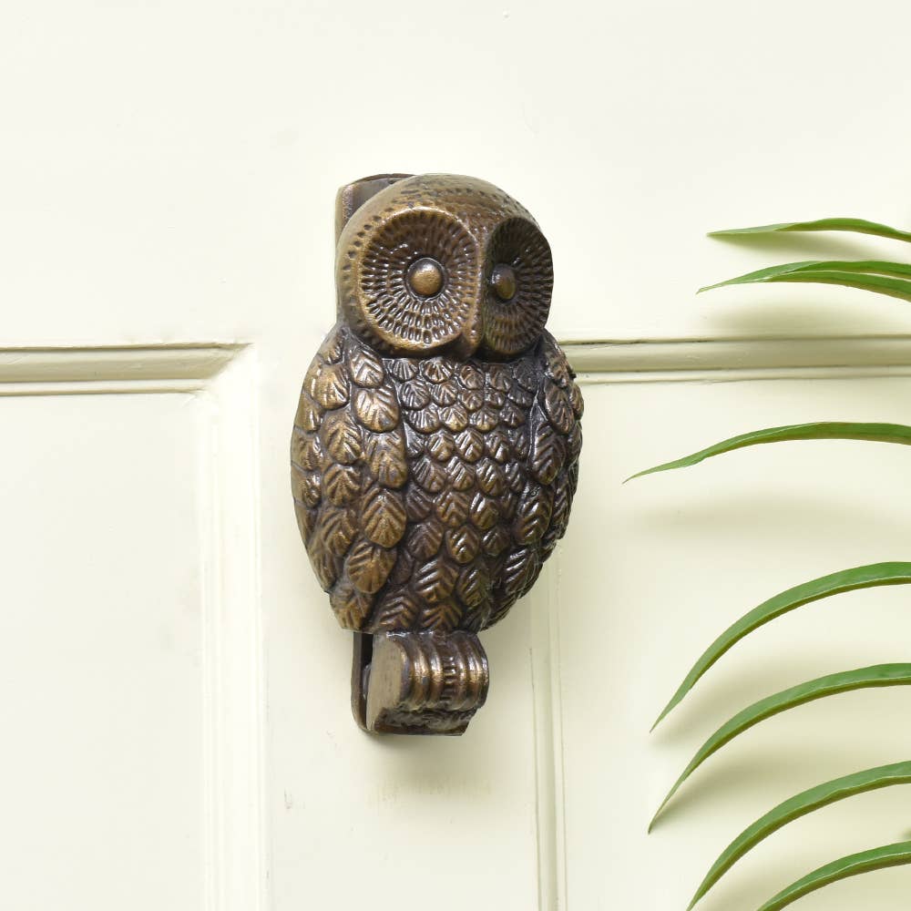 Antique 1 Piece Iron Owl Knocker for Door Hardware (Antique) for wholesale on Faire0