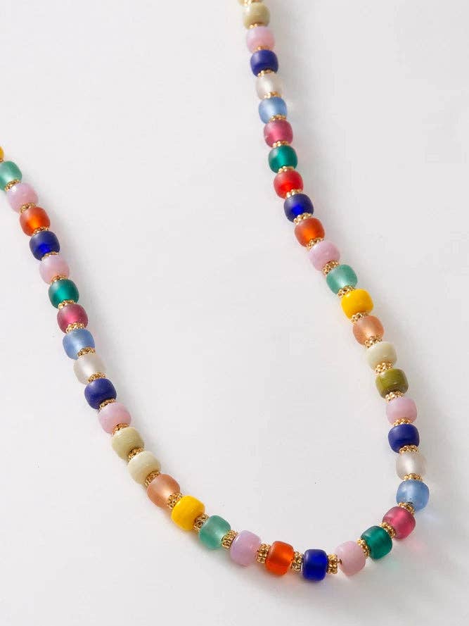 Glass Confetti Necklace for wholesale by Noonday