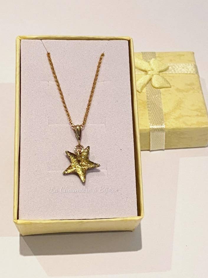 Collier étoile en gold filled pour la vente par La Chaumière à Bijoux