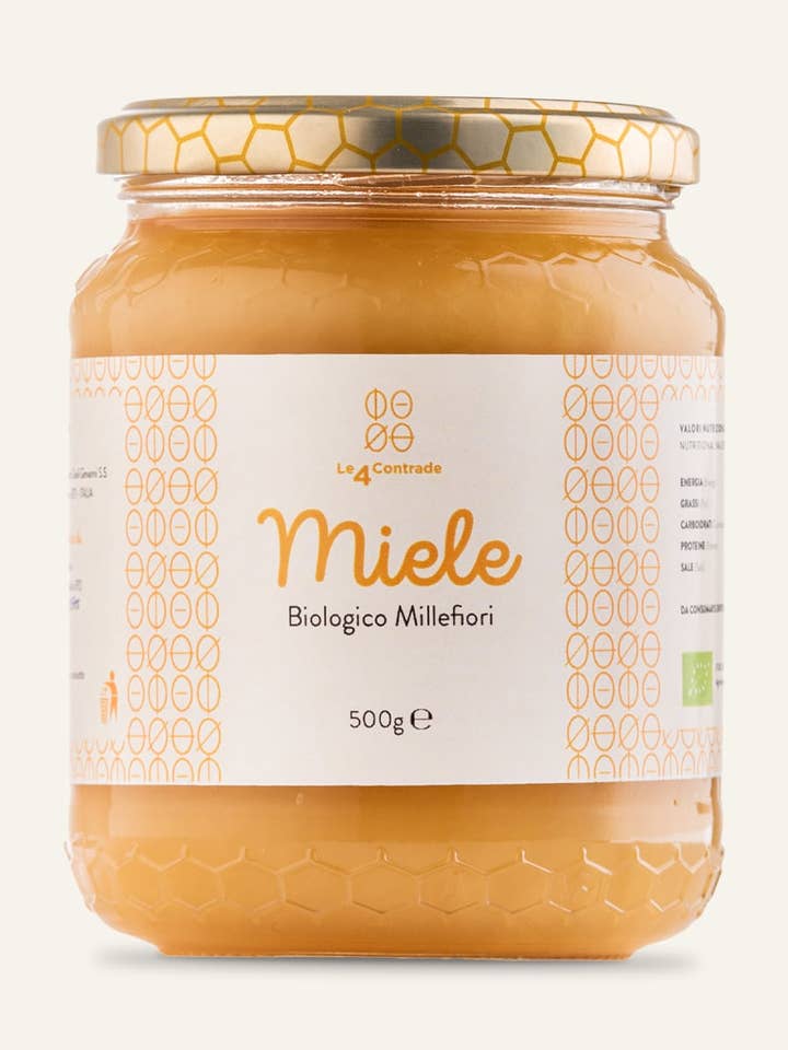 Miel orgánica de flores silvestres 500 g para venta al por mayor de LE 4 CONTRADE