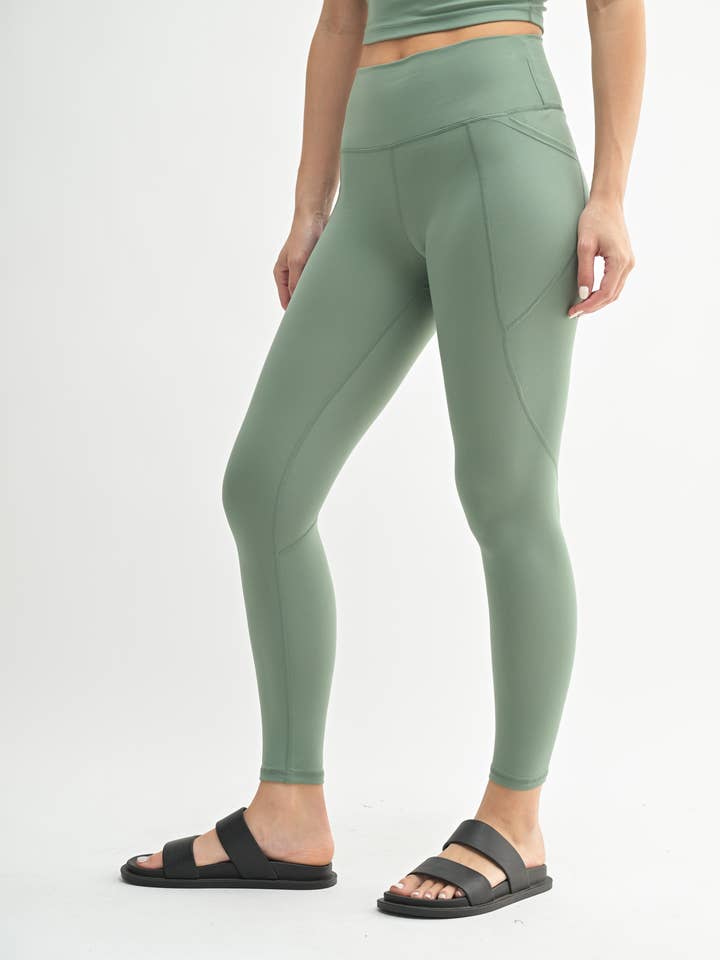 Mono B - Wholesale Athletic/Lounge Leggings - Women's - Venice Cloud Light Sculpt High-Waisted Leggings