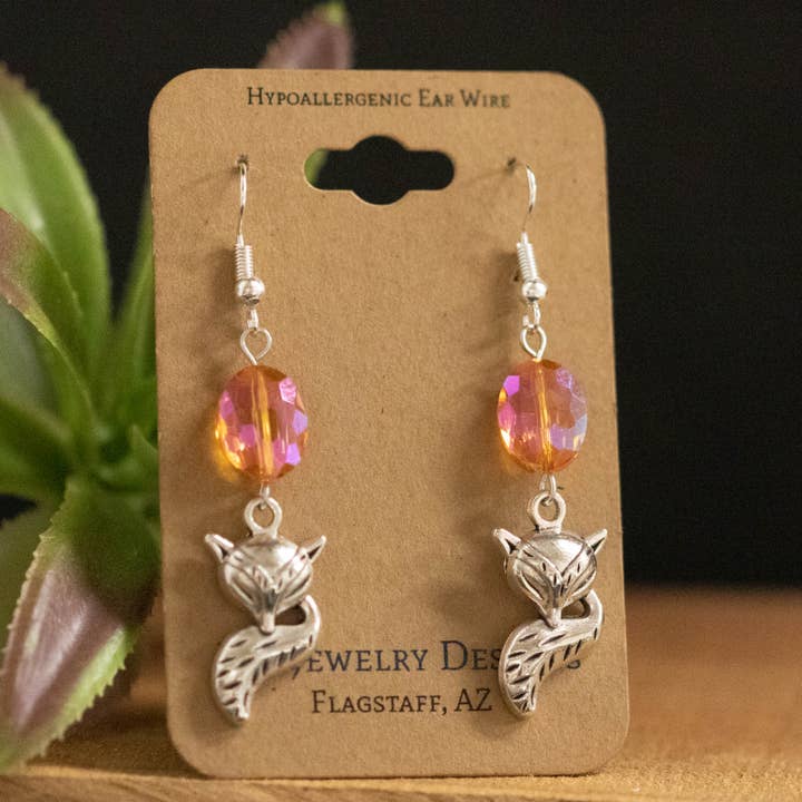 JAC Jewelry Designs - Vente Boucles d'oreilles pendantes - Boucles d'oreilles Fox and Tail1