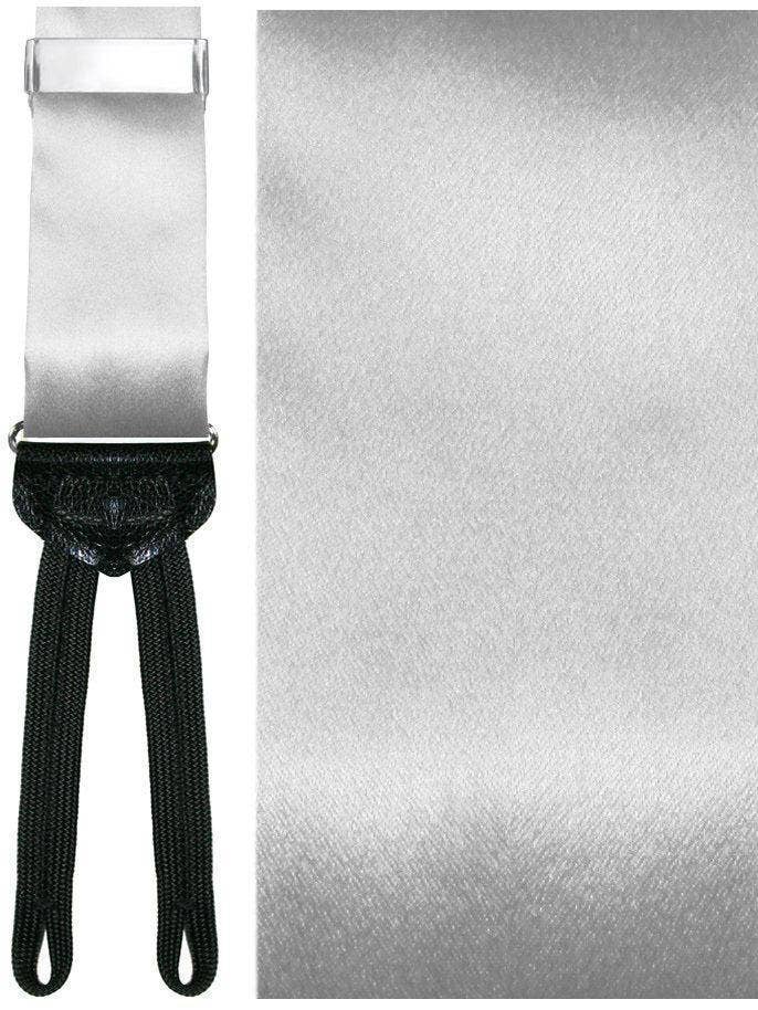 "Abruzzo" Silver Suspenders 1.5" Width for wholesale by Tux-USA®