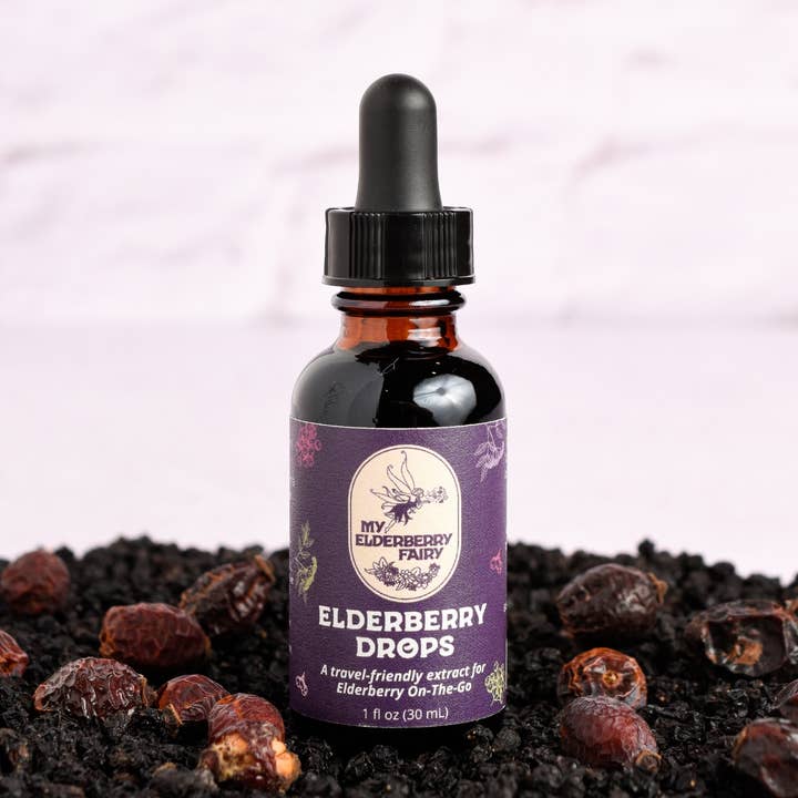 Elderberry Drops (1 oz) for wholesale by My Elderberry Fairy