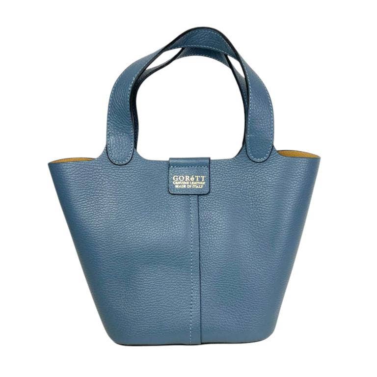 Chenson & Gorett - Vente Sac porté épaule – femme - Sac seau en cuir italien avec sac supplémentaire pour femme12