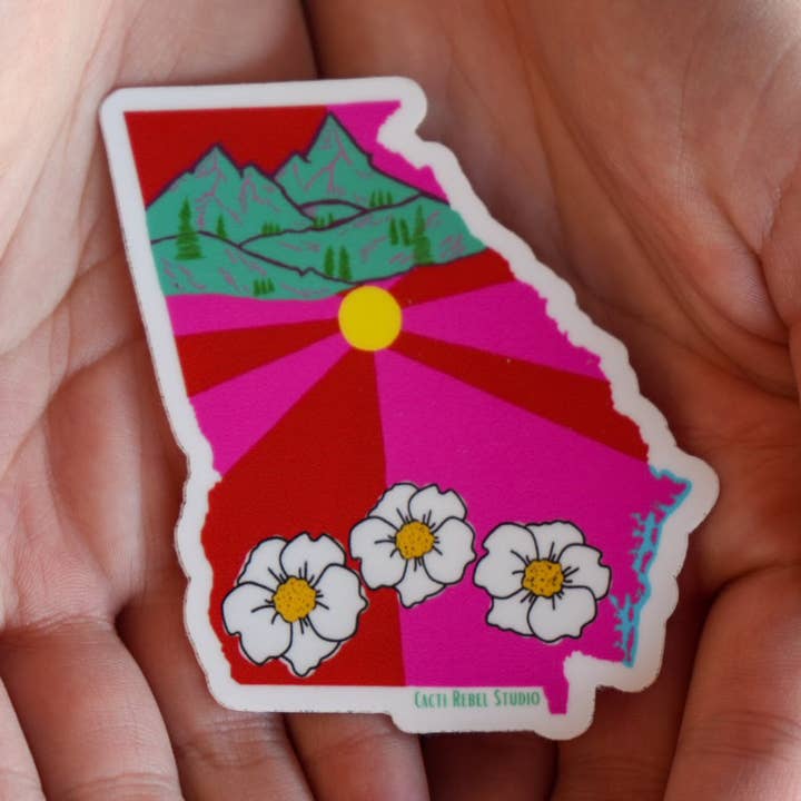Georgia Sticker for wholesale by Cacti Rebel