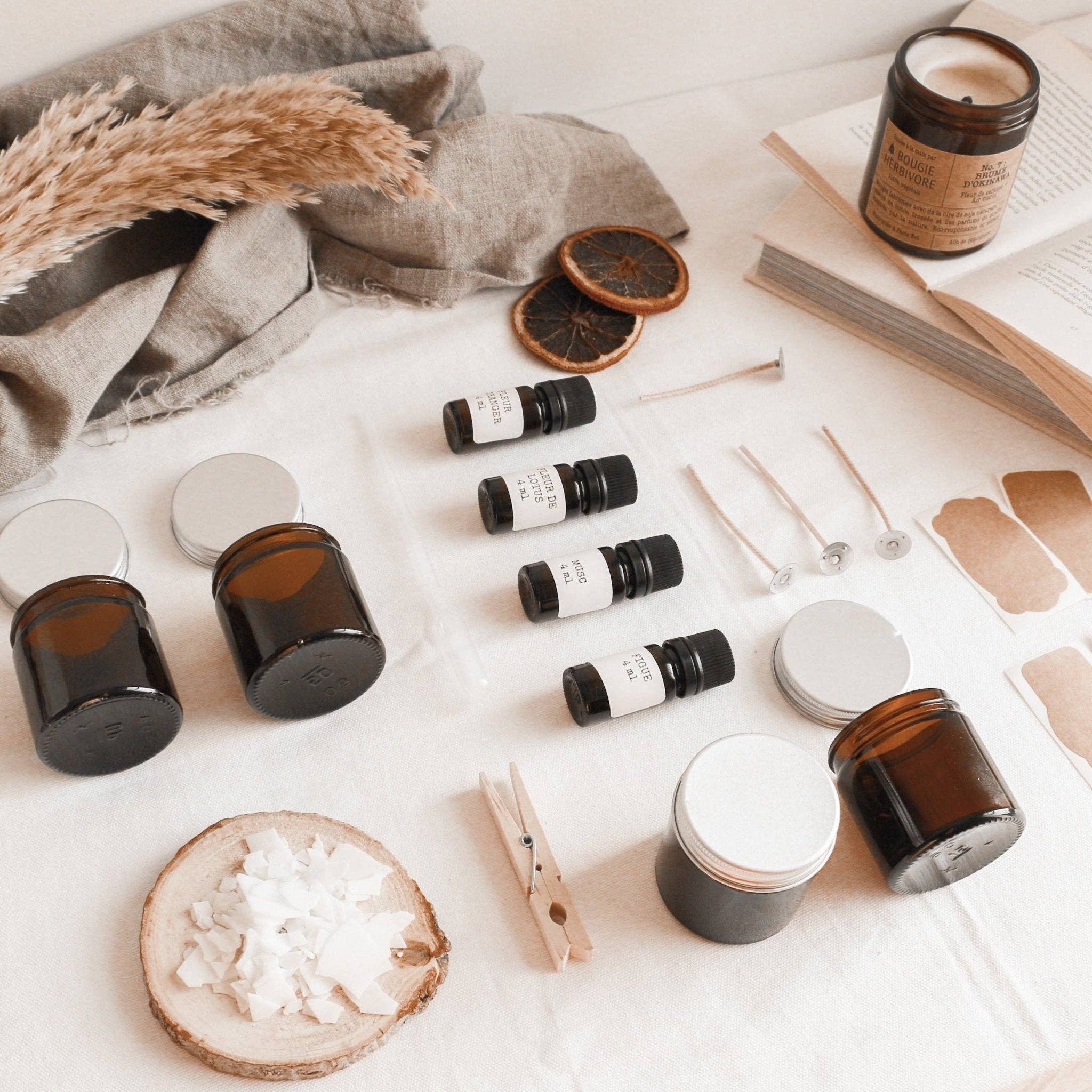 LA BOUGIE HERBIVORE - Wholesale DIY Craft Kit - BOX DIY: Candle making kit (Gourmand)5