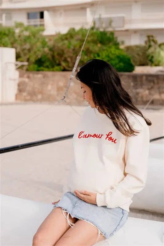 Limky – Sweatshirt - Mulher por atacado – Moletom para gestantes e amamentação « L'Amour Fou »4