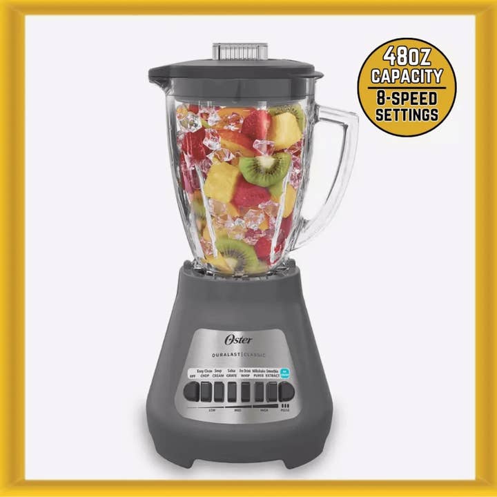 JupiterGear Home - Wholesale Blender - Oster Classic 8-Speed Glass Jar Blender