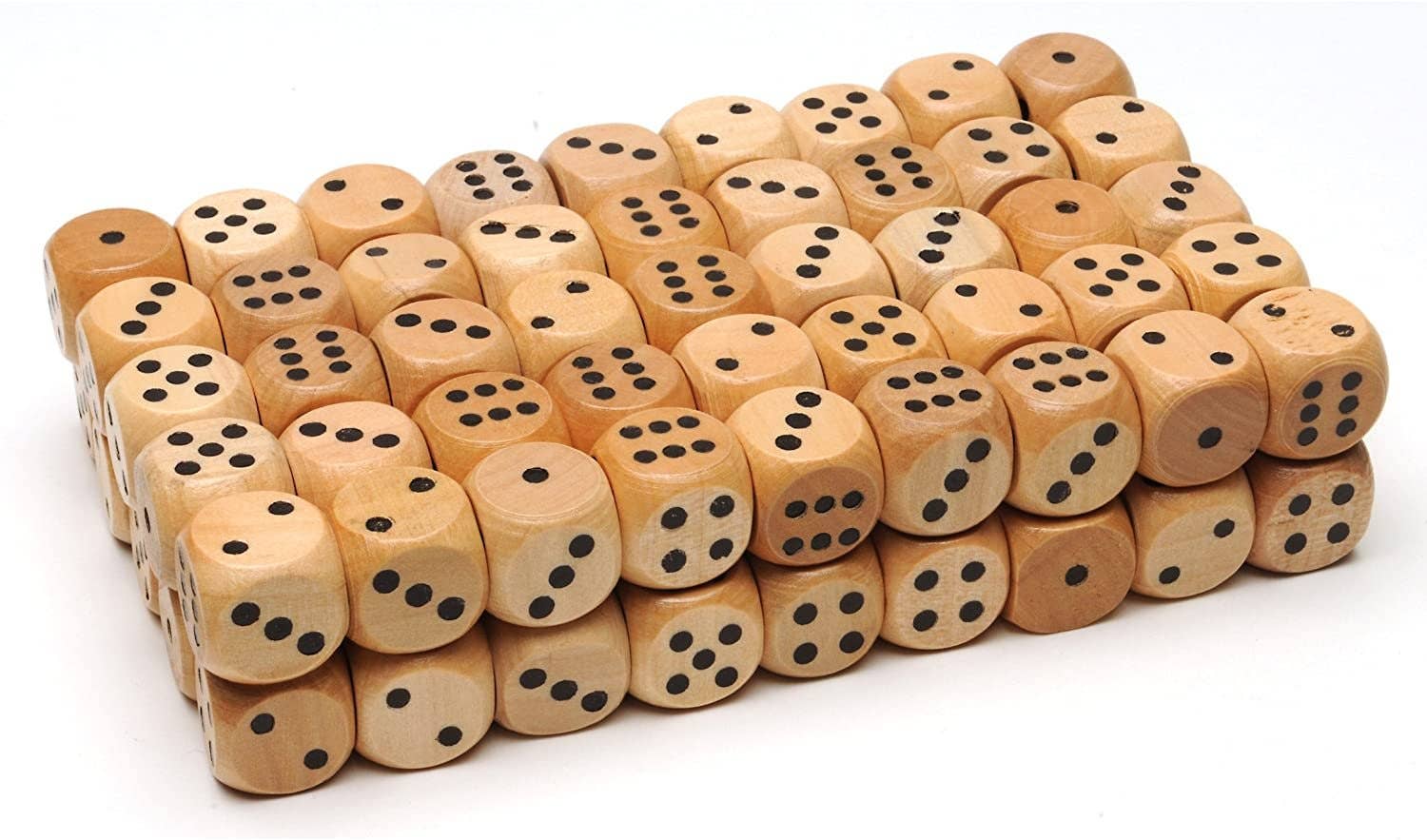 Wood Expressions - Wholesale Dice - Wooden Dice - 100 Bulk Pack1
