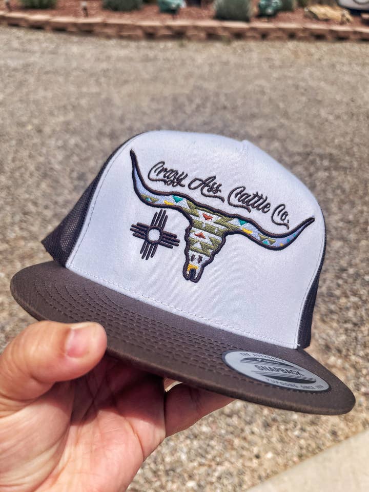 Zia Crazy Ass Cattle white for wholesale by Buckin Barn Wholesale