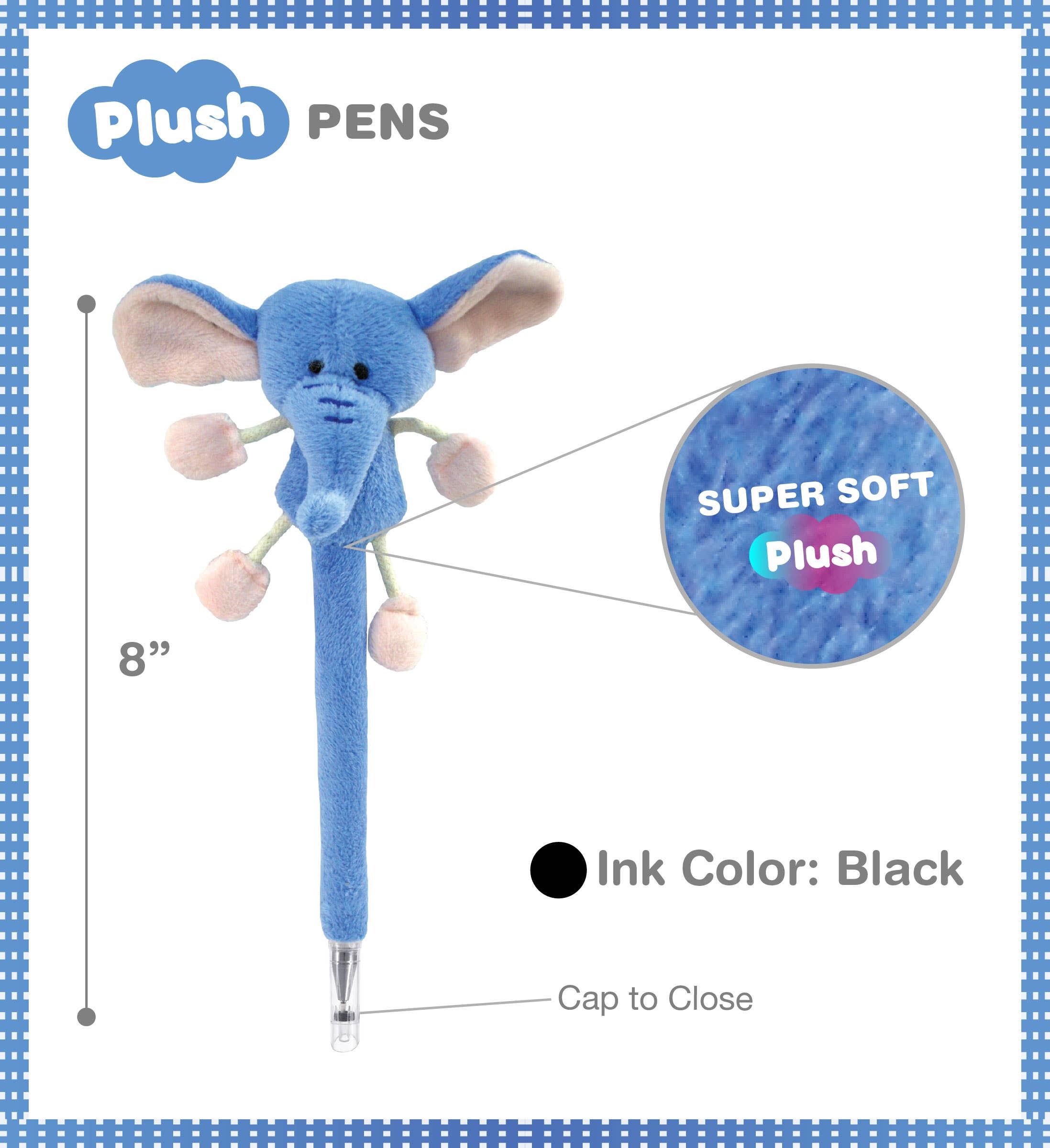 Cota Global - Wholesale Pen - Plush Pen - Elephant1