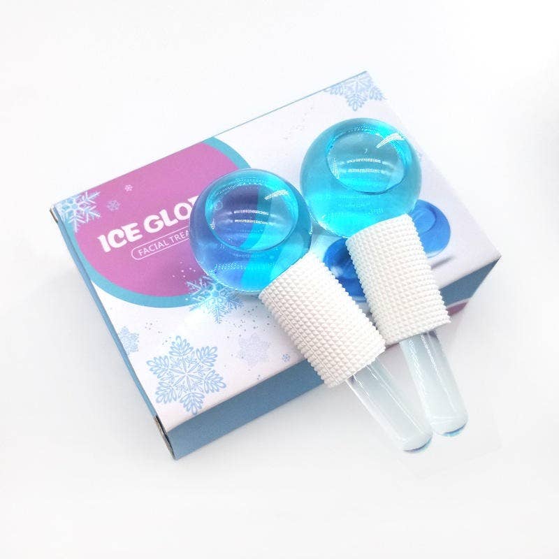 1 paquet (couleurs à mélanger et assortir) Outil de massage facial Cooling Ice Globes, boîte de lifting du visage et du cou en vente sur Faire7