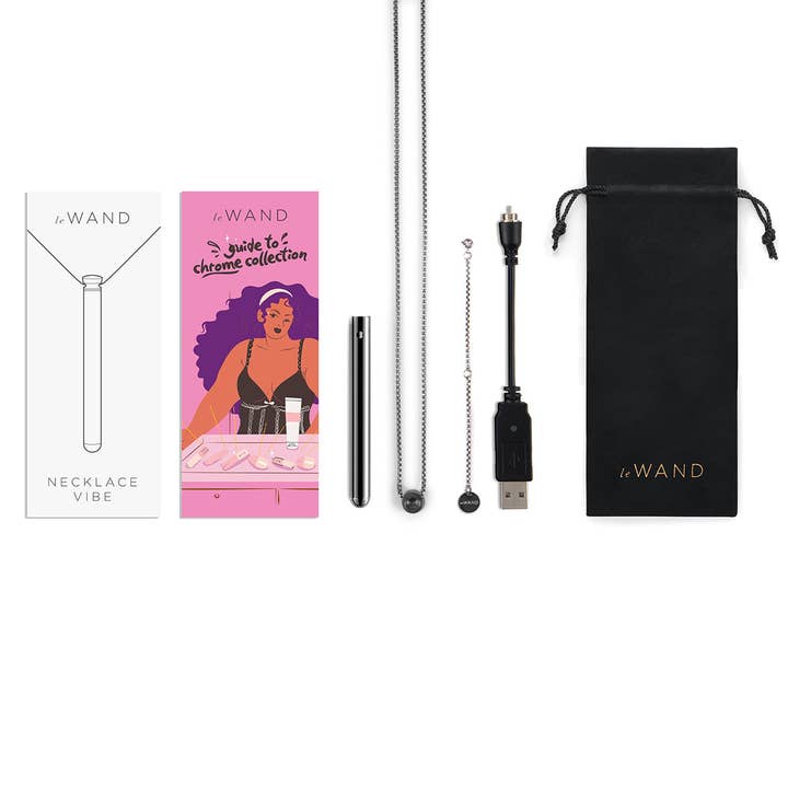 Sexology - Wholesale Pendant/Charm Necklace - Le Wand Vibrating Necklace - Black