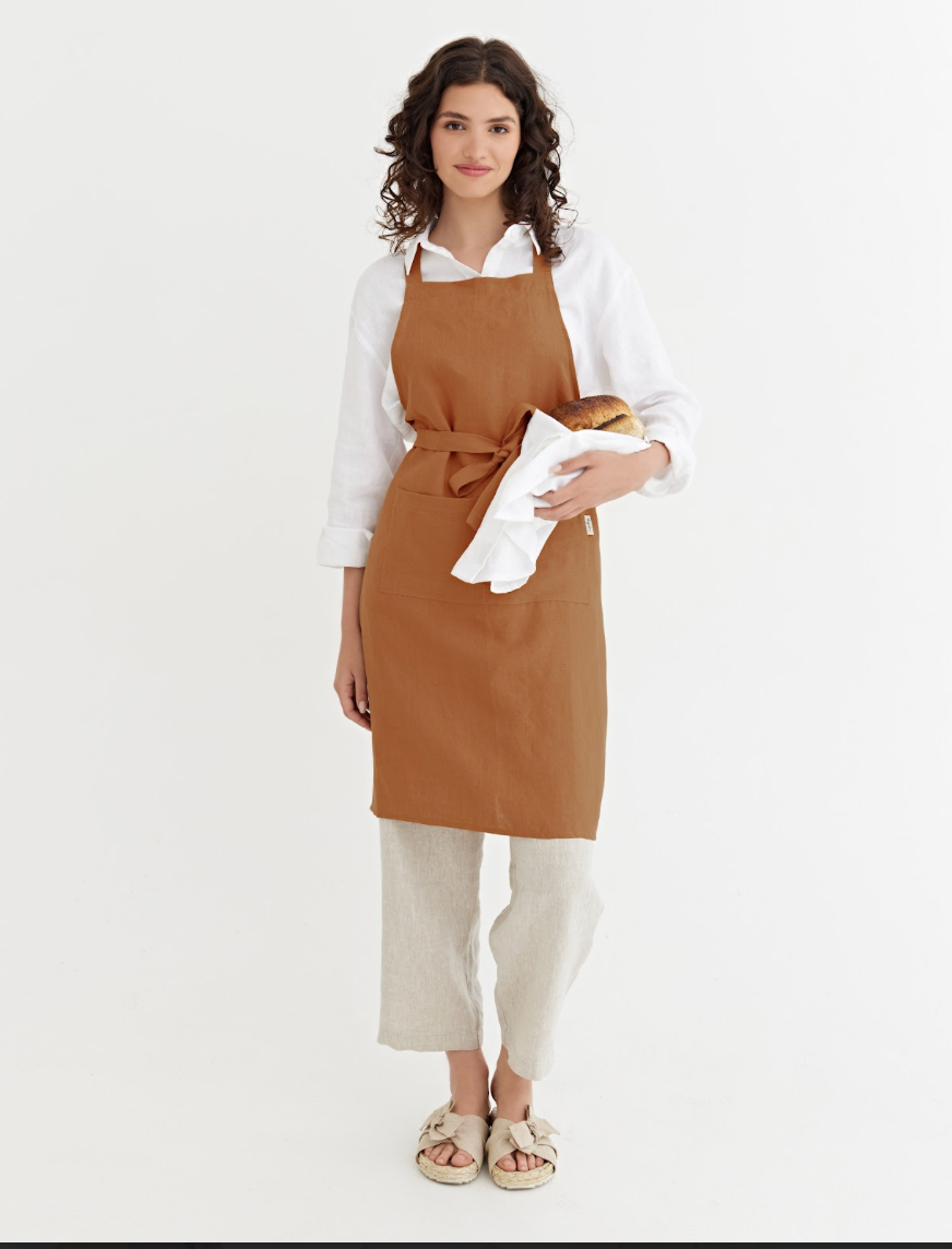 MagicLinen (We handle U.S. import procedures for you) - Wholesale Schort - Linnen slabbetje met zakken in verschillende kleuren one size16