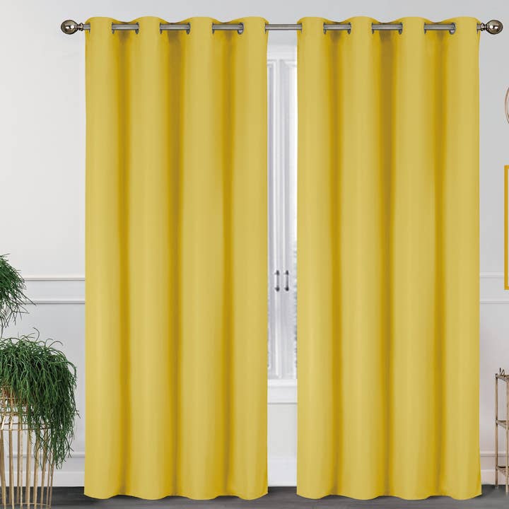 J&V TEXTILES - Wholesale Curtain - 2 Pack - 55'' X 84'' Solid Thermal Blackout Panels (19 Colors)32
