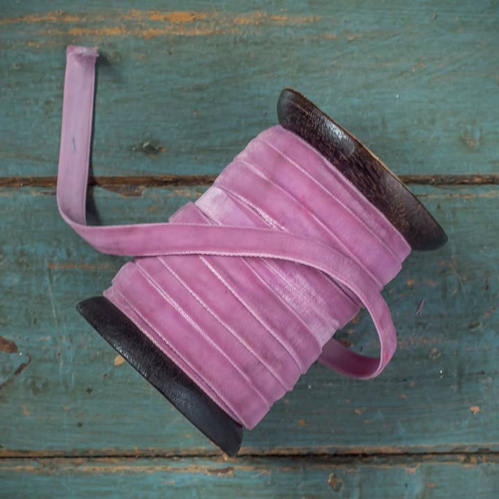 Pink Sorbet Velvet Ribbon for wholesale by Moult