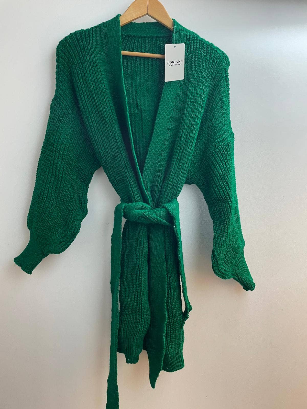 LORIANE – Engroshandel Cardigan - Dame – Strikket mesh-vest i one size med puffede ærmer0