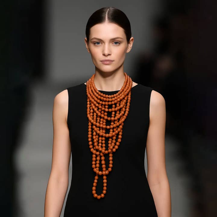 Majestic Beaded Necklace 🌟✨ for wholesale by Domoflor s.l