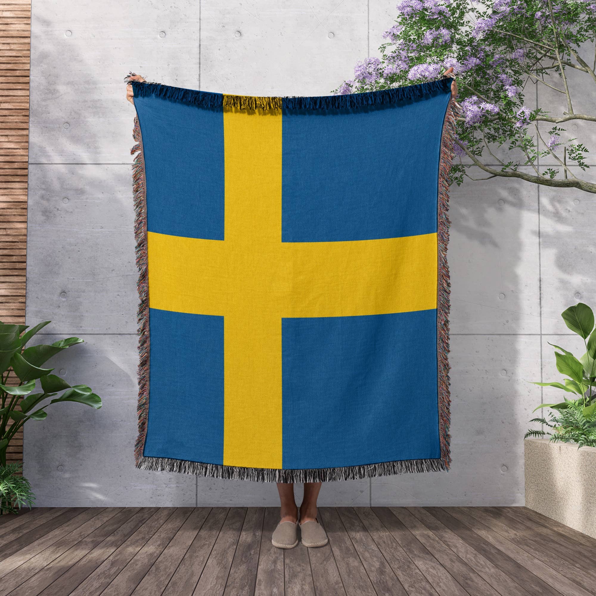 3dRose - Wholesale Throw Blanket - 3dRose, Flag of Sweden - Swedish blue and golden yellow Nordic Scandinavian Cross gold Scandinavia world, Blanket2