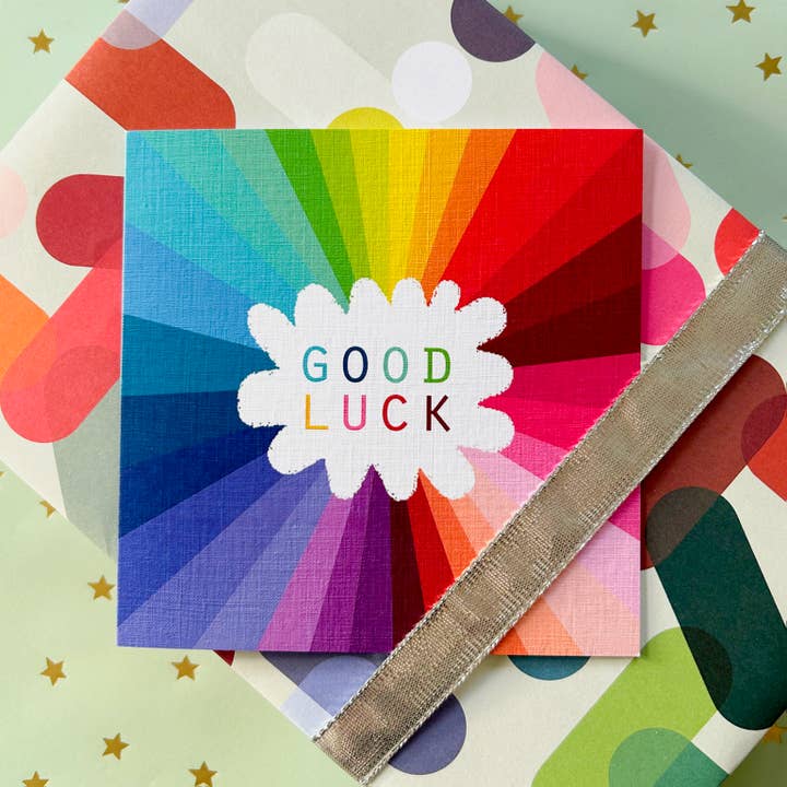 Kali Stileman Publishing - Wholesale Everyday Greeting Card - WO82 Colourful Good Luck Card