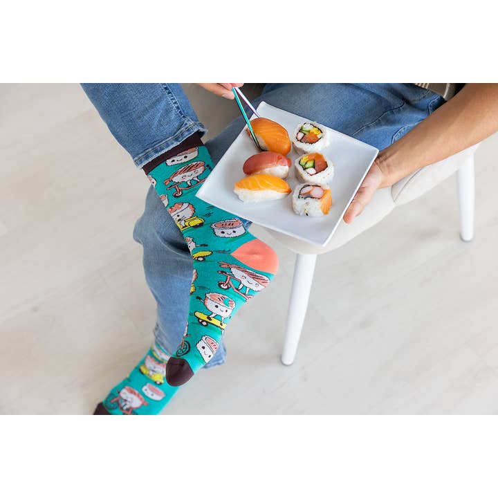 Uptown Sox - Wholesale Socks – Men's - Sashimi Rollin' Socks - M/L (Men)3
