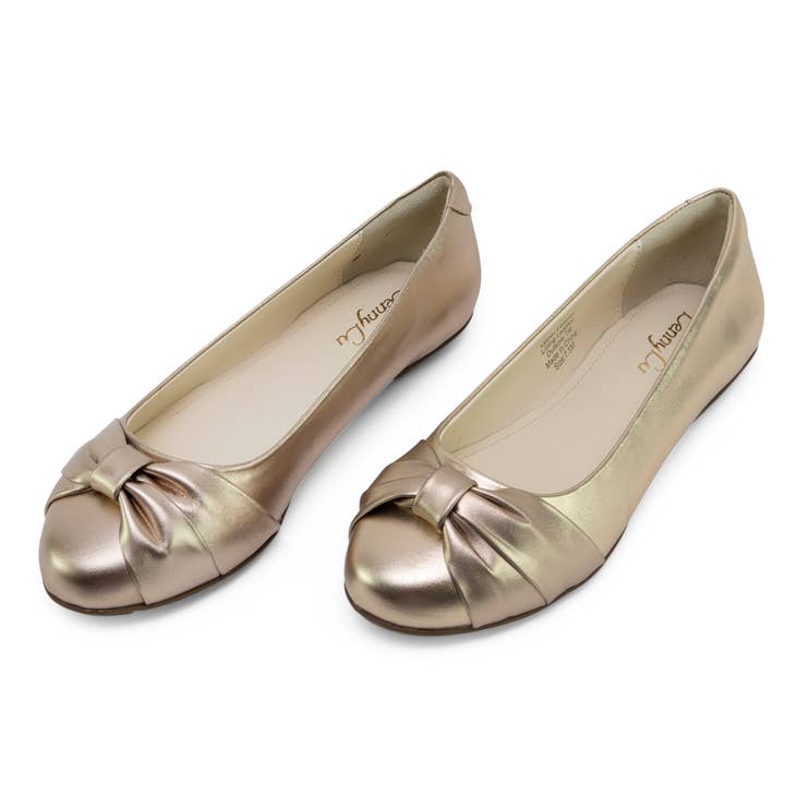 Audrey, Bow Tie Ballerina Ballerina, Adult, Gold for wholesale by Lenny Lu