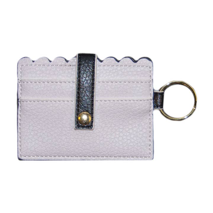 Mainstreet Collection - Wholesale Card Holder - Women's - SPRING SCALLOP CARD HOLDER PREPACK 24PC2