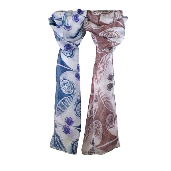 Brochier Soieries - Wholesale Head Scarf - Women's - Scarf 140 - Museo Fortuny Venezia Palazzo Orfei - Fougères