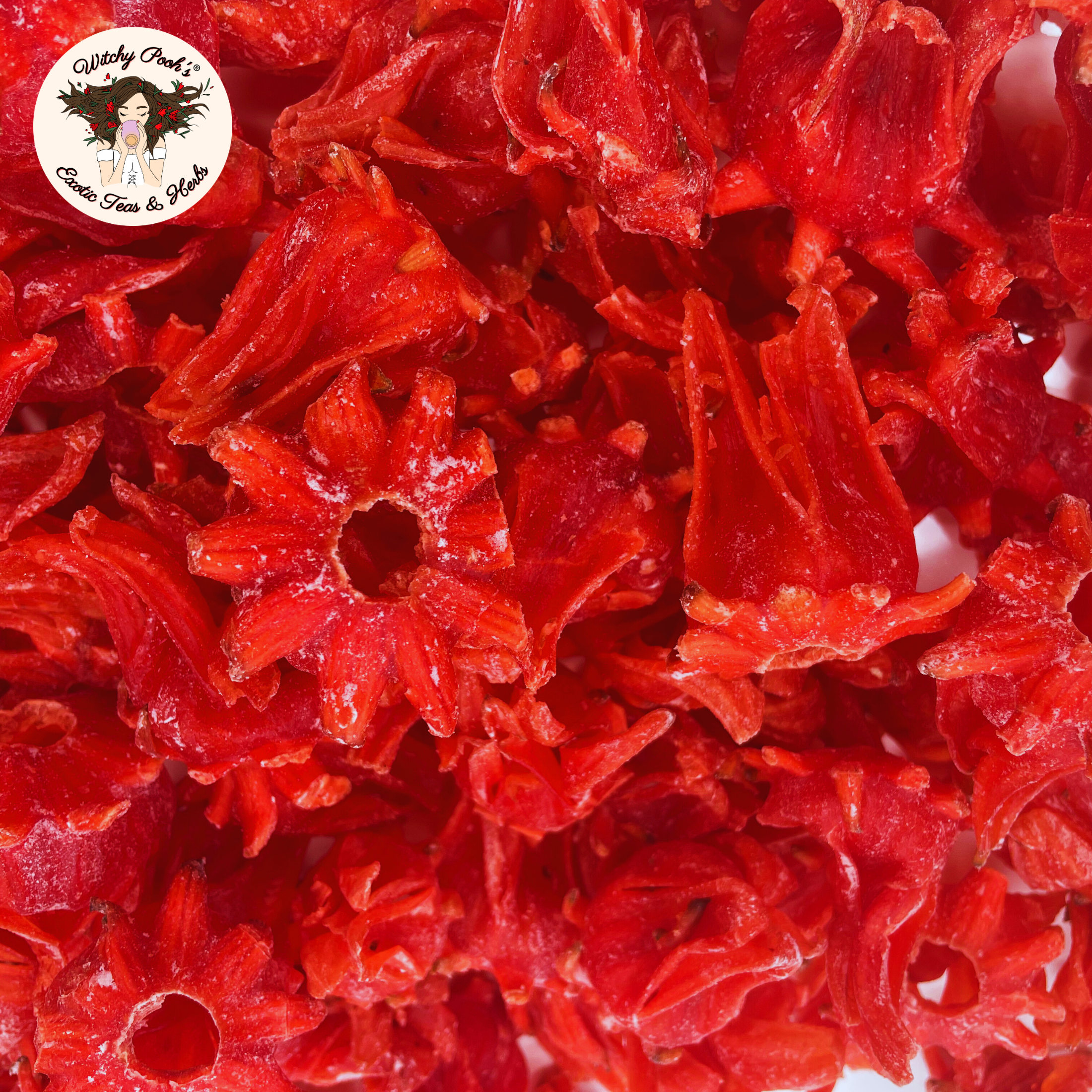 Witchy Pooh's Exotic Teas & Herbs – wholesale Fruit snacks – Witchy Pooh's Candy Hibiscus - Candy Coated Whole Hibiscus19