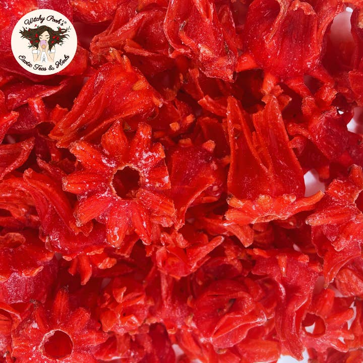 Witchy Pooh's Exotic Teas & Herbs - Wholesale Fruit Snacks - Witchy Pooh's Candy Hibiscus - Candy Coated Whole Hibiscus19
