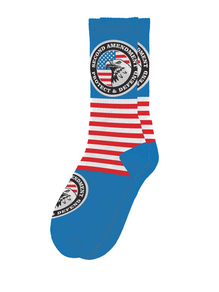 Smithco Distributing - Wholesale Socks - Unisex - Sillies Socks USA - America Novelty Socks, Patriotic Socks
